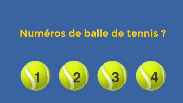 Numéros de balle de tennis