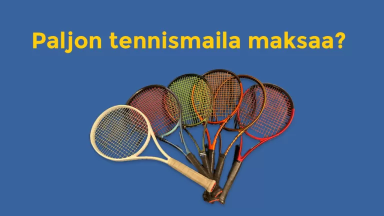 Tennismailan hinta